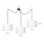 Pascua 3 - Light Black Drum Pendant-40748507