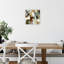 Impression sur toile abstraite brune moderne sur toile patchwork 24 x 24 pouces