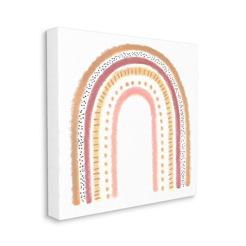 Art arc-en-ciel, Toile tendue, H 36 po x l 36 po x P 1,5 po