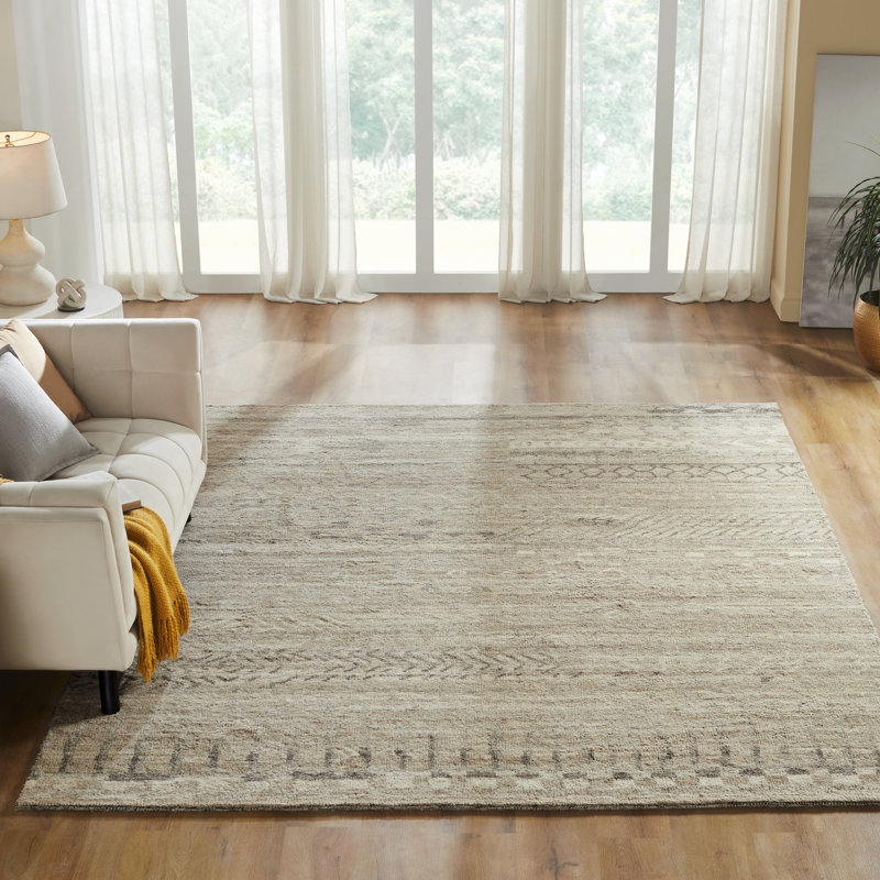 Tapis en grès noué à la main Nomad Haven, 2 pi x 3 pi