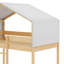 Lit simple superposé en bois avec tente-1547540380