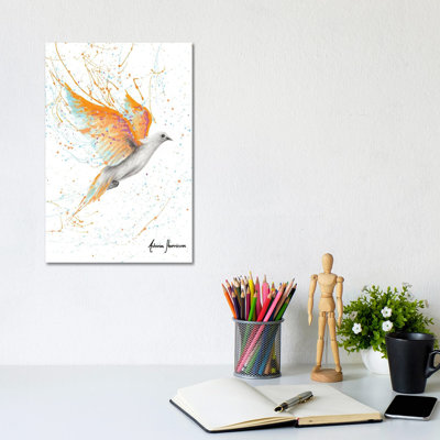 Summer Peace Dove by Ashvin Harrison - Wrapped Canvas Print