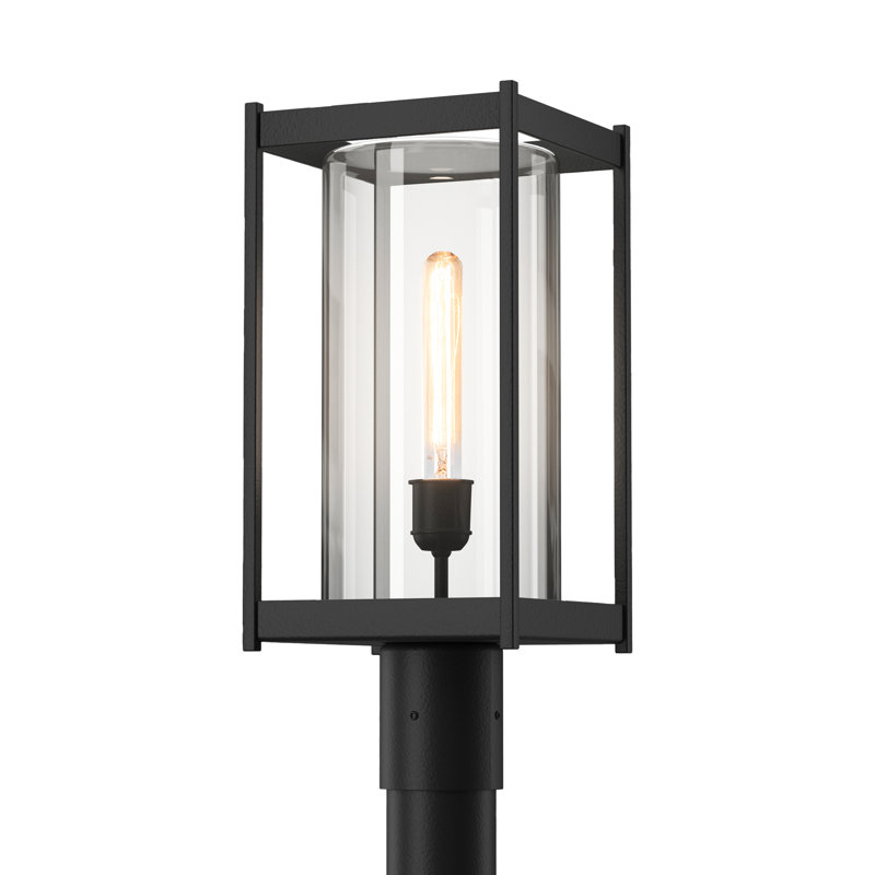 Cela 1 - Light 18.6" H Lantern Head, Coastal Black, Clear Glass