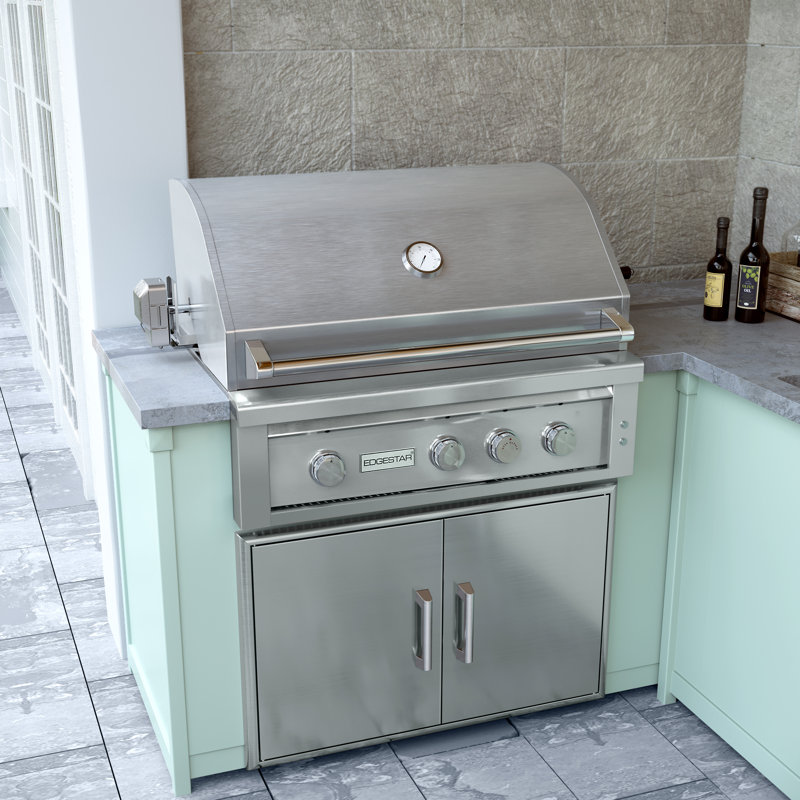 EdgeStar Outdoor Party 4 - Burner Built-In Infrared Gas Grill, Liquid Propane