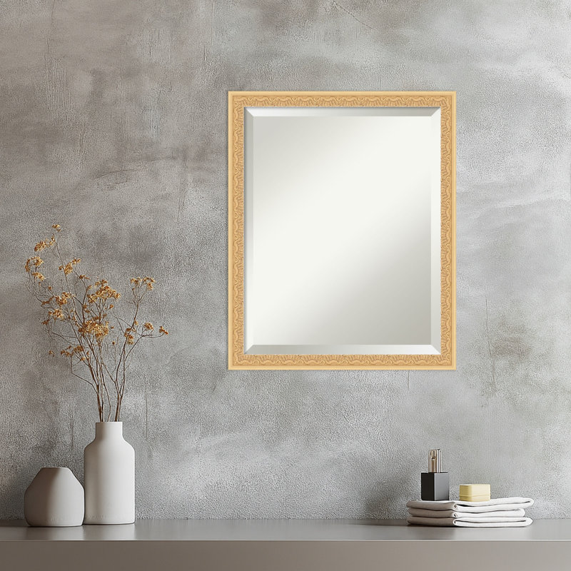 Miroir mural Bethany, Doré, 22 po x 18 po