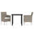 Rectangular 2 - Person 31.5" Long Dining Set-678315225-719622445-724493486