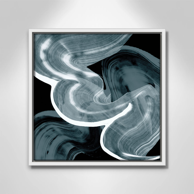 «Swirl III Print» par Casa Fine Arts, Blanc, H 13,5 po x l 13,5 po