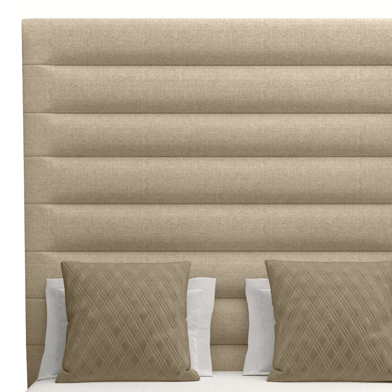 Dezyah Upholstered Standard Bed, California King, Sand