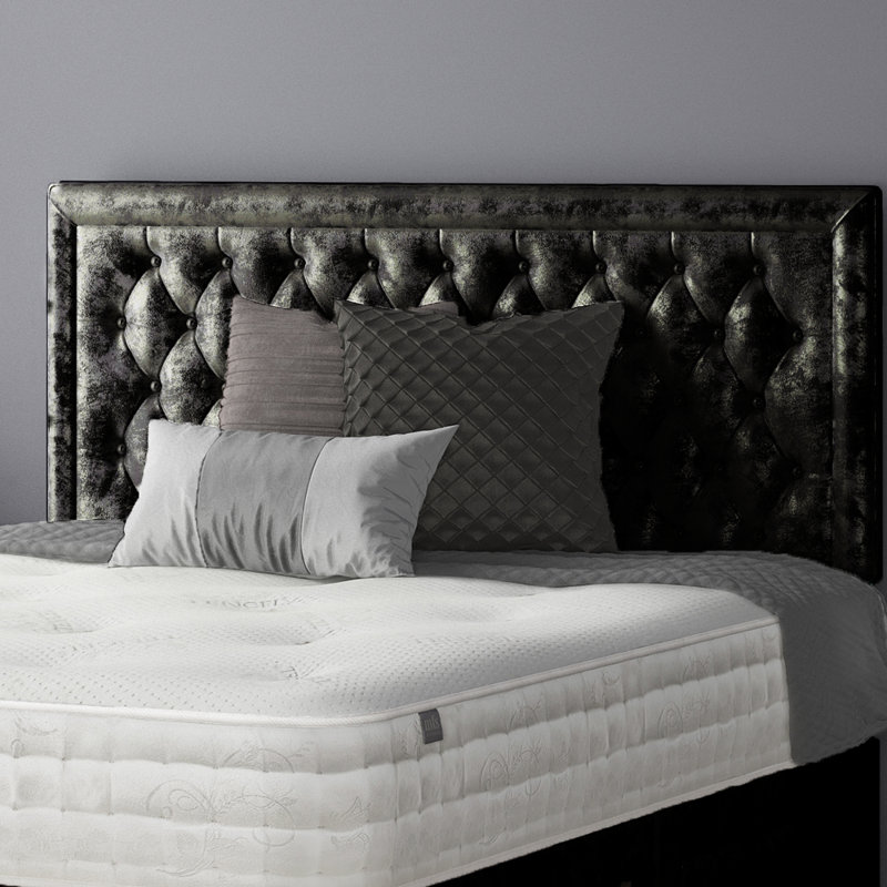 Fan Divan Bed Base, 2 Left Drawers, Single (3'), Black