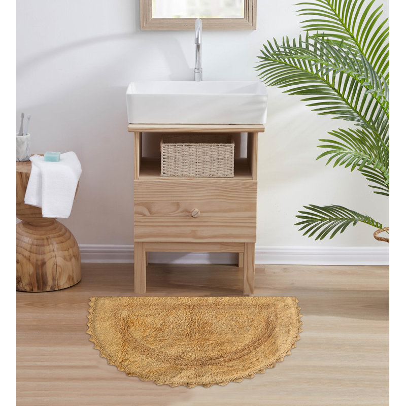 100% Cotton Bath Rug, Beige