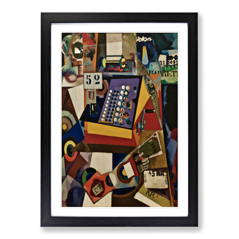 Composition Vol.3 by Amadeo De Souza-Cardoso - Picture Frame Graphic Art, 36cm H x 27cm W x 2cm D, Black Framed