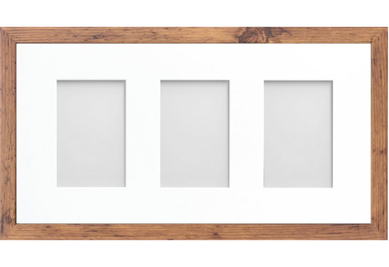 Albarran Matte Picture Frame with Mat, Rustic, 4cm x 6cm