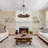 Temescal 6-Light Wood Dimmable Wagon Wheel Chandelier-2105555500