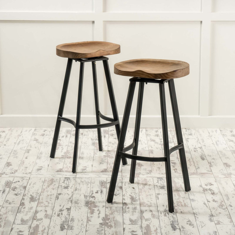 Ensemble de 2 tabourets pivotants avec repose-pieds MoernMétal