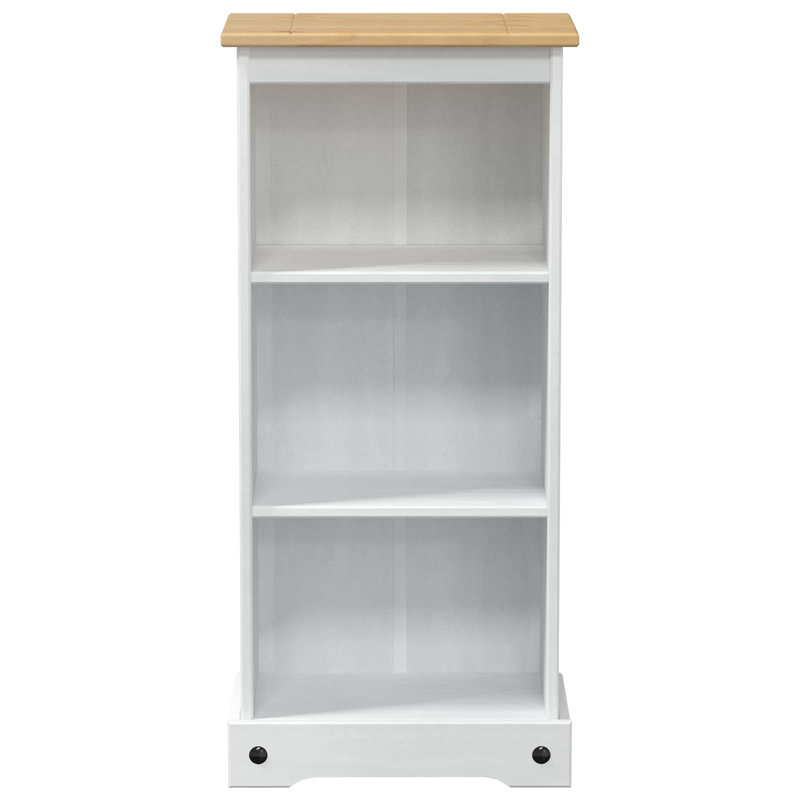 46cm W Solid Wood Bookcase, (3 Shelves) 100cm H x 46cm W x 29cm D