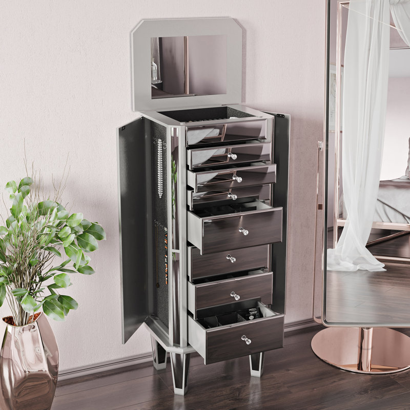 Armoire à bijoux en miroir Ashmore