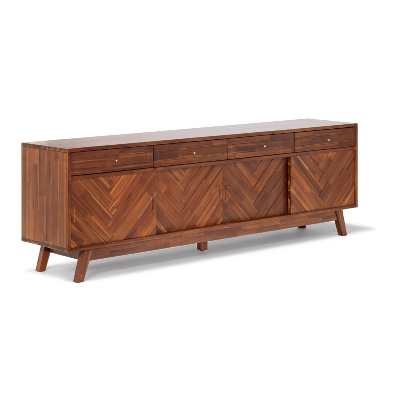 Console multimédia Anja, Marron
