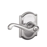Flair Lever with Camelot Trim Bed and Bath Lock