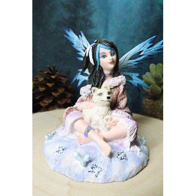 Figurine joli petit esquimau fée d'hiver
