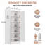 Garde-manger en métal de 72 pouces avec 5 tablettes ajustables-134489794-134489793