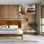 Sierra Solid Wood Bed Frame with Adjustable Headboard / Handcrafted Pattern Platform Bed-1020736582-1020696903