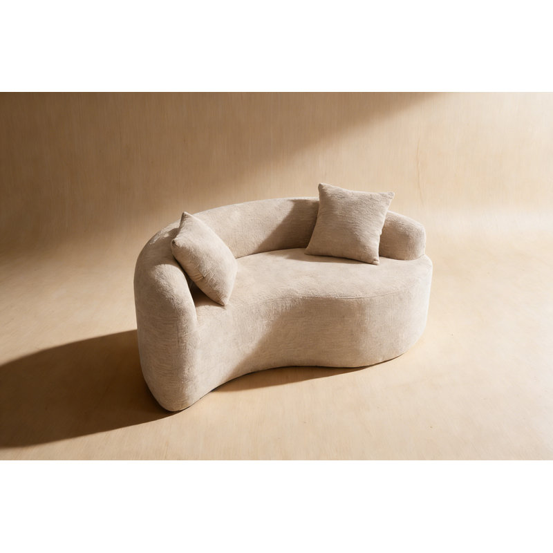 Canapé modulaire S-Curved Chenille, Beige