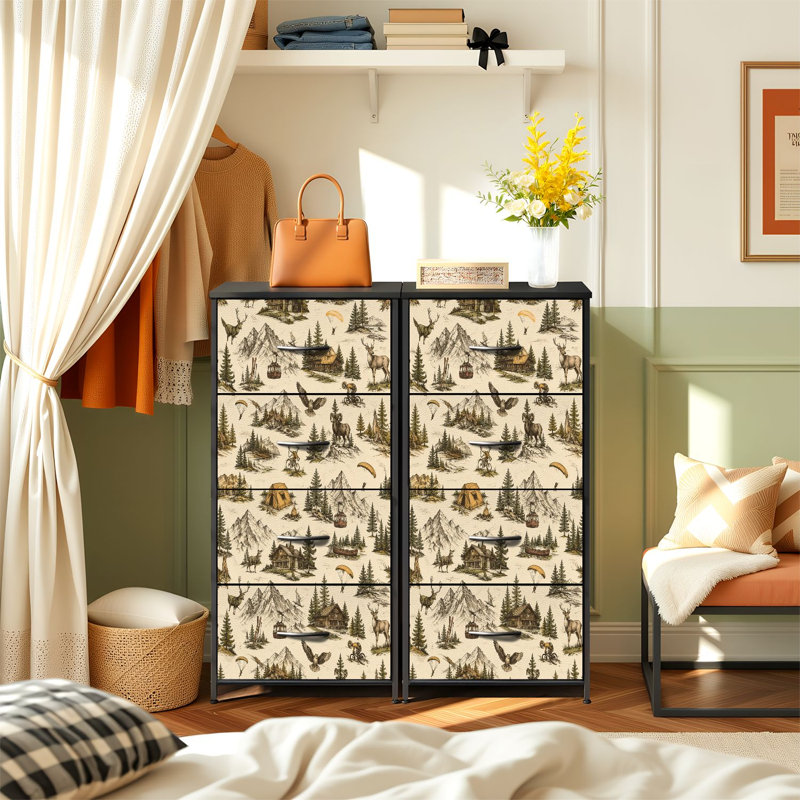 Commode de rangement verticale 4 tiroirs Alpine Mountain Adventure