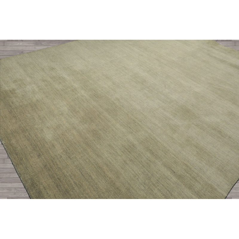 Tapis multicolore en laine tissé à la main de style oriental à motif moderne, Rectangle 10 pi x 14 pi