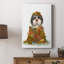 Landed in Autumn, chien noir et blanc - galerie Cavas sur mesure-574682772