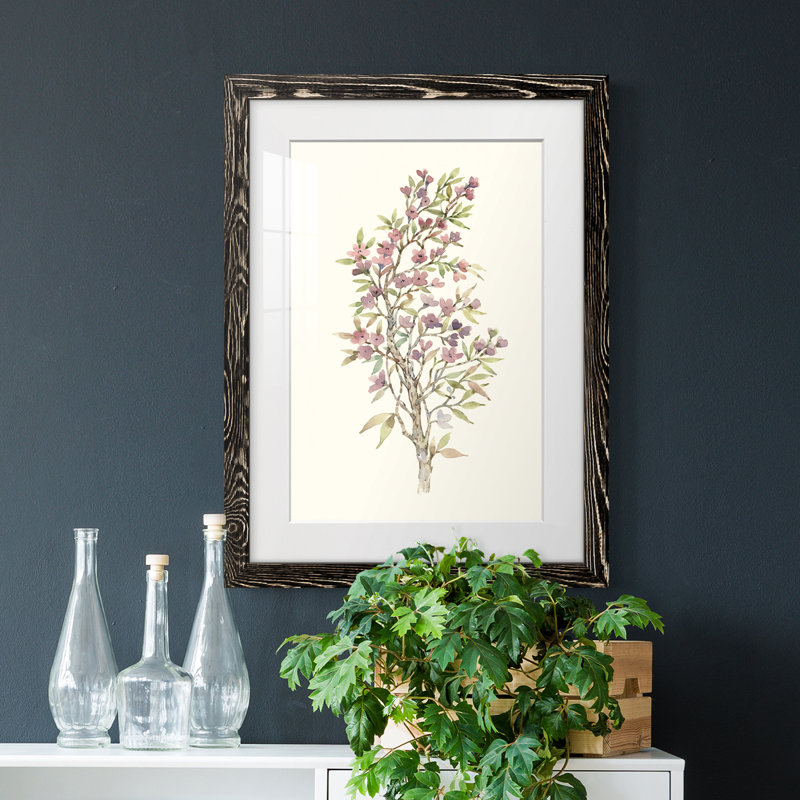Twig Study I - cadre photo, H 44 po x l 31 po x P 1 po, Cadre noir