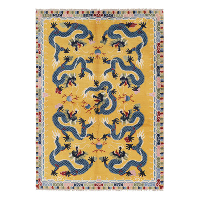 One-of-a-Kind 5’1”x7’2” Hand Knotted Area Rug