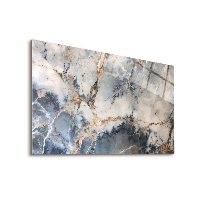Carrelage mural en verre trempé Stormy Elegance, H 36,5 po x l 36,5 po