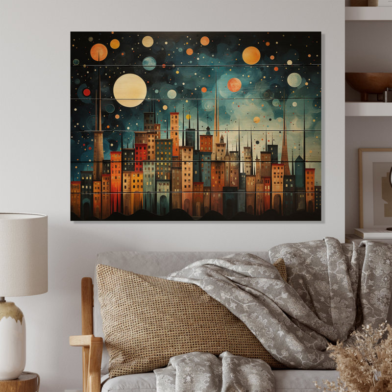 Teal Coral Mexico Art the Broken - reproduction mexicaine sur bois de pin naturel, H 24 po x l 32 po x P 0,78 po