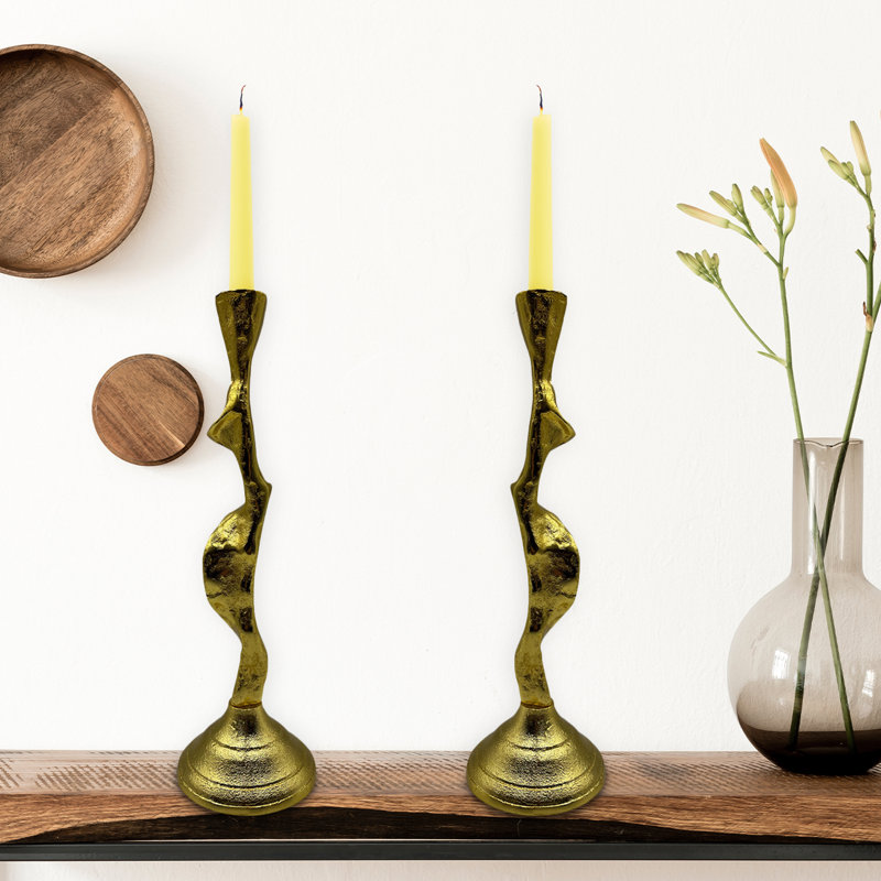 Chandelle conique en aluminium H 13,5 po, Or