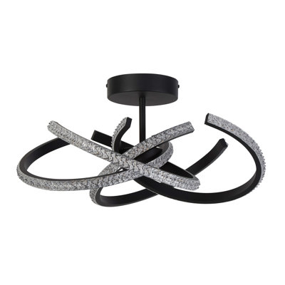 Glass LED Semi Flush Mount