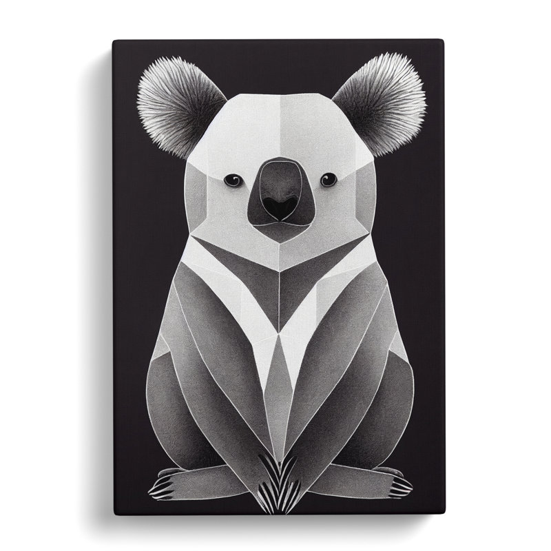Abstract Koala Bear Vol.2 - Wrapped Canvas, 60cm H x 40cm W x 3cm D