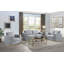 Chaise d'appoint grise avec coussin