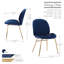 Chaise d'appoint rembourrée en velours Gleno-1481443287