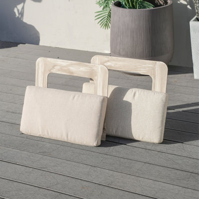 Choi 2Pcs Outdoor Upholstered Armrest For Modular Sofa
