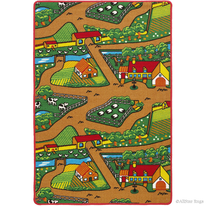 Carley Rectangle Nylon Rug, Rectangle 3'3" x 4'10"