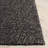 Natura 425 Handwoven Wool/Cotton/Polyester No Pattern Indoor Use Only Rug in Black/Gray-444302814