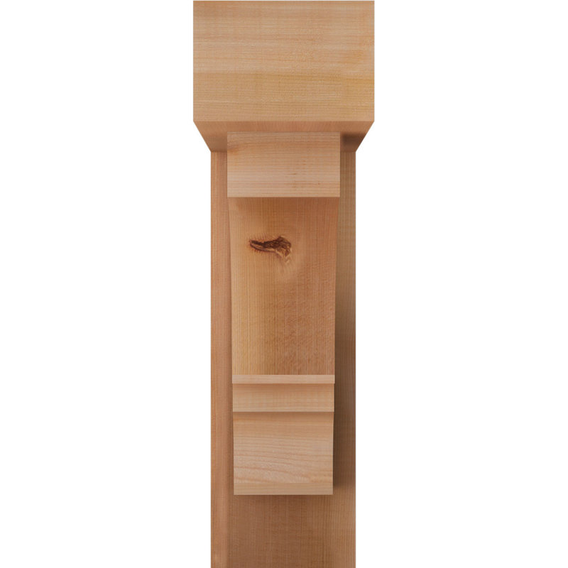 Support de bloc Balboa avec entretoise décalée, 22 X 18, Cèdre rouge occidental de l 6 po (scié brut)