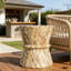 Outdoor Side Concrete Table for Patio Indoor Outdoor