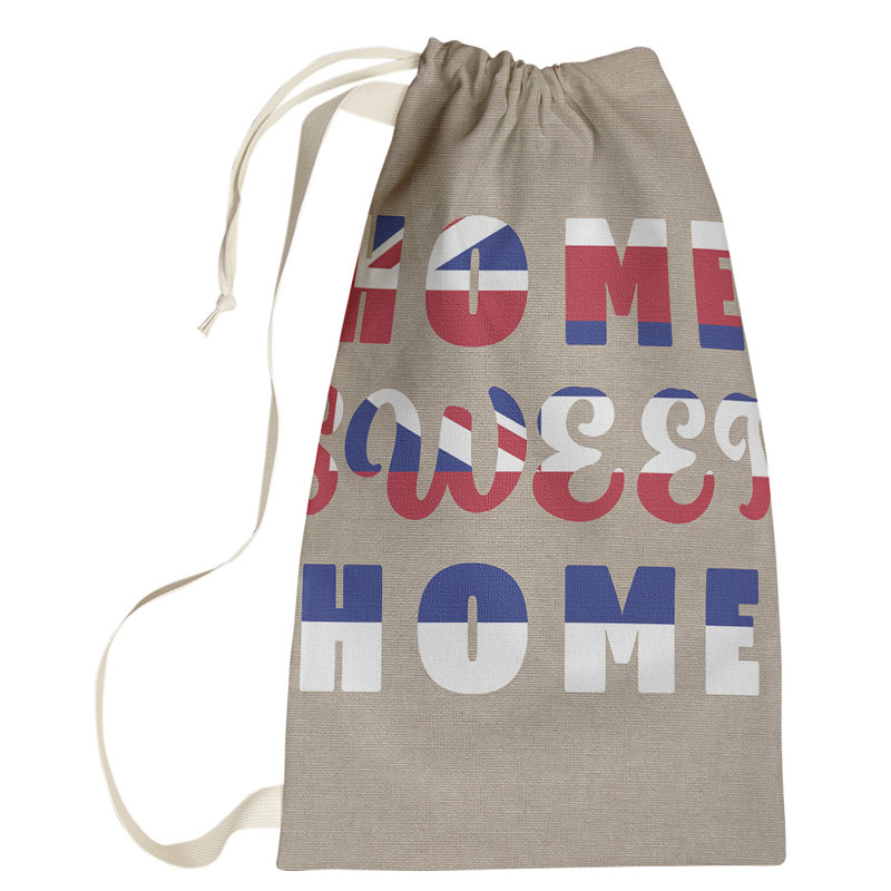 Sac à linge Home Sweet Home, Grand (H 76,5 po x l 29,5 po x P 1,5 po), Hawaii