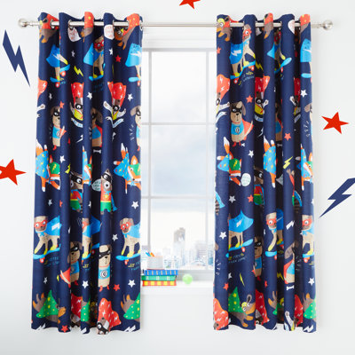 Super Dog Eyelet Sheer Curtains
