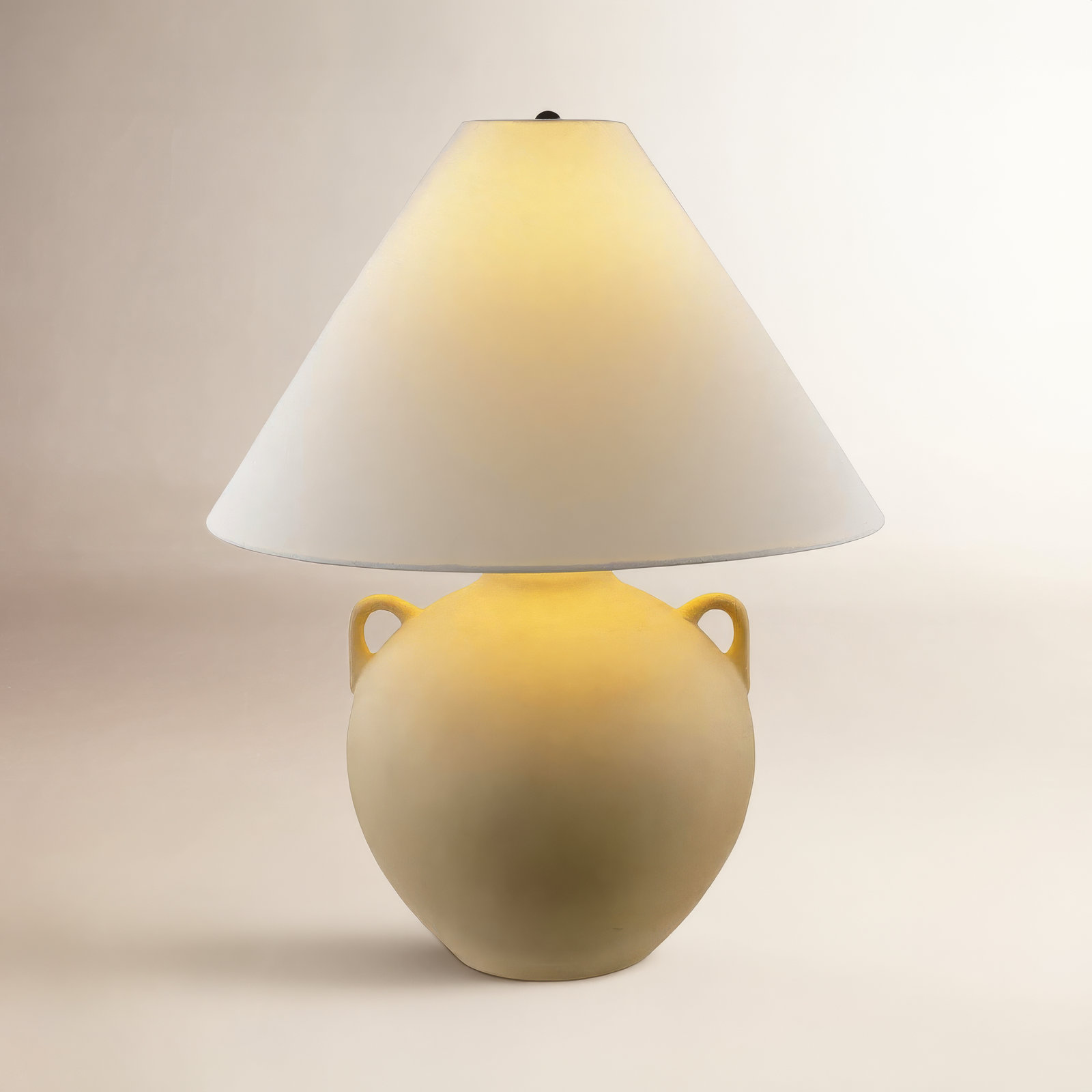 Ceramic Accent Lamp, Beige