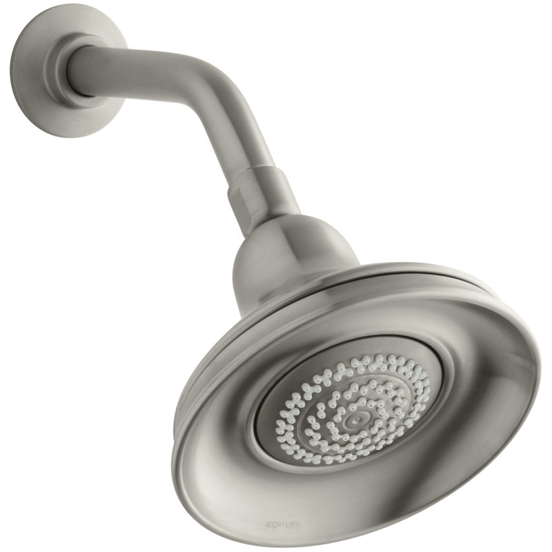Pomme de douche murale multifonctionnelle 1,75 GPM Bancroft, Nickel brossé éclatant