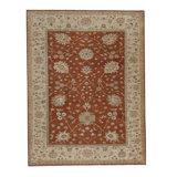 Wool Oriental Area Rug in Red