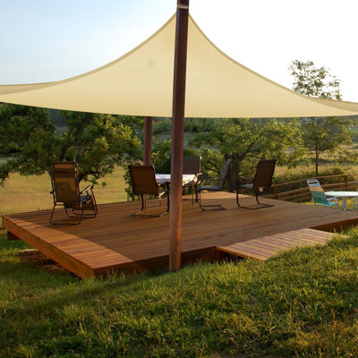 Yescom 95% UV Block Rectangle Sun Shade Sail Canopy Patio Pool Cover Net