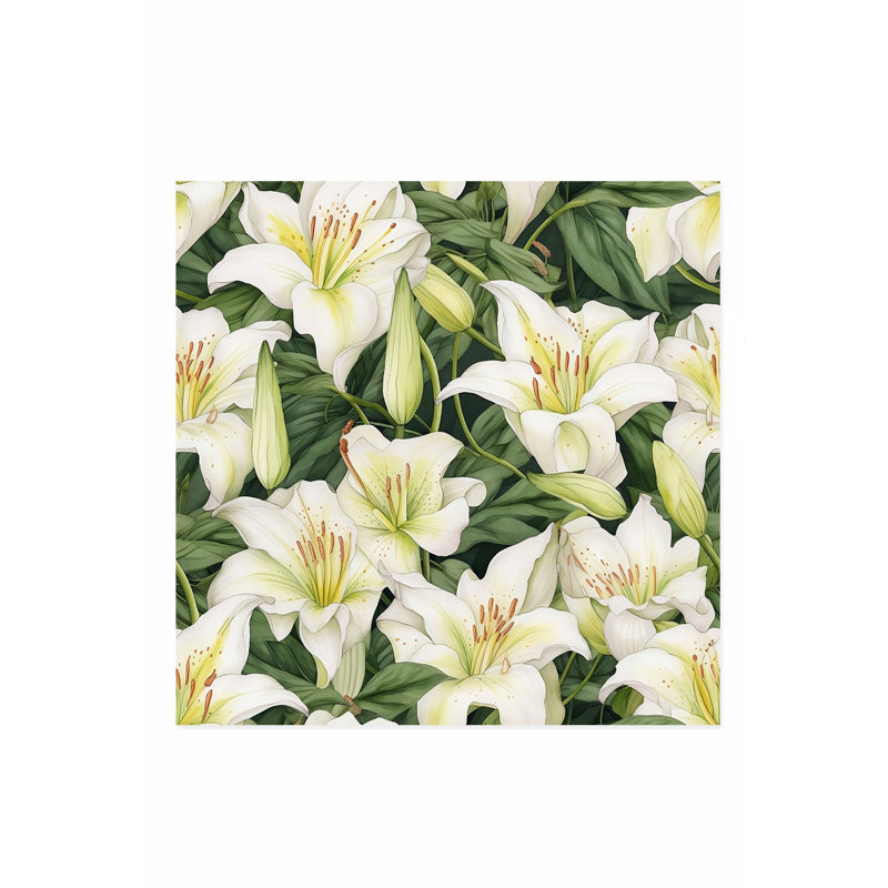 Art floral floral, H 16 po x l 16 po